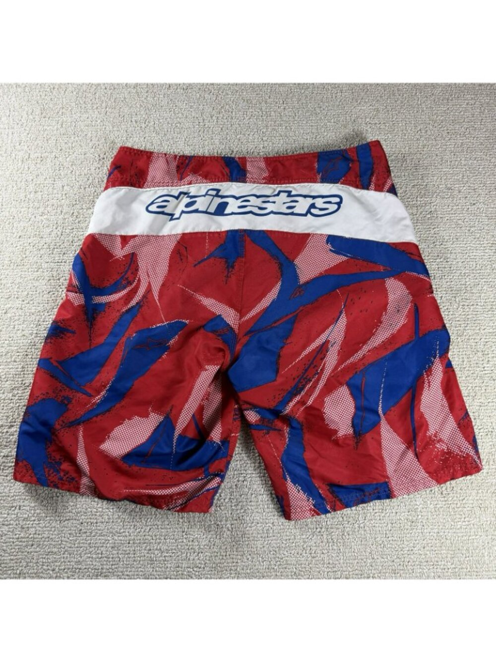 Alpinestars Beach Board Shorts Swim Trunks Red Blue Men’s Size 36 x 10 - Picture 6 of 6
